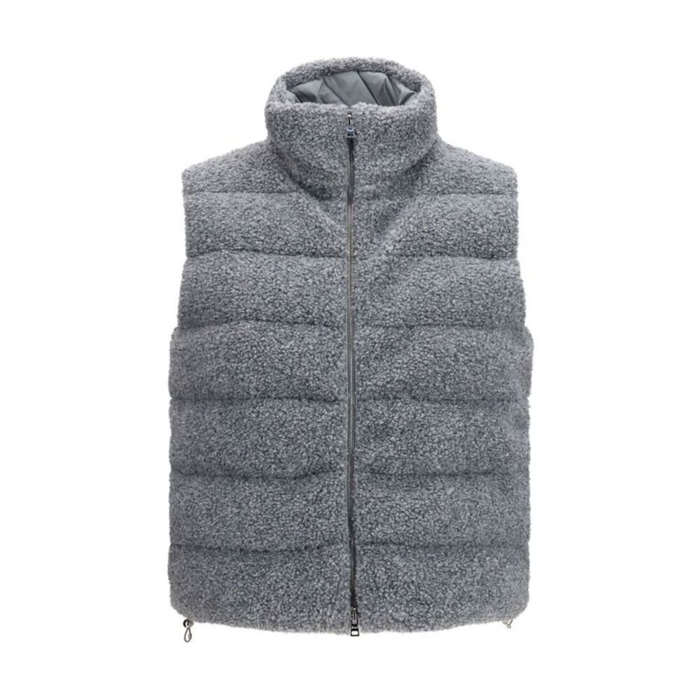 Herno Gray Polyester Sleeveless Women's Jacket